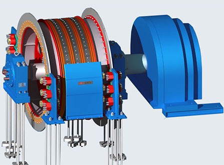 Multi-rope Friction Mine Hoist Winch