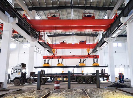 Electromagnetic Overhead Crane With Carrier-beam