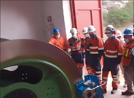 El winche de izaje de personas 5 toneladas en mineria en México